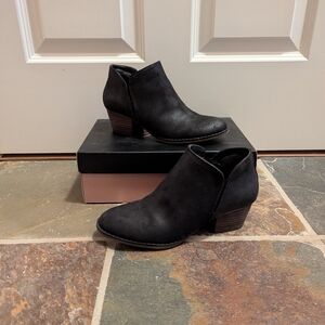 Fergie Black Ankle Boots